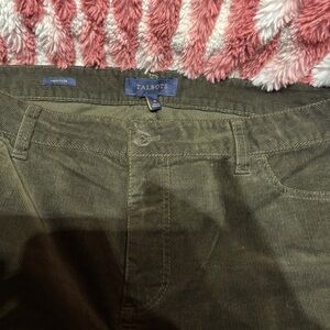 Talbots Dark Green Corduroy Jeans